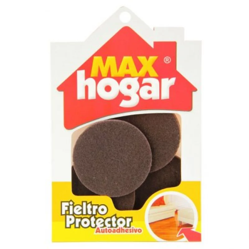 Fieltro Protector Autoadhesivo Para Muebles Max Hogar Café
