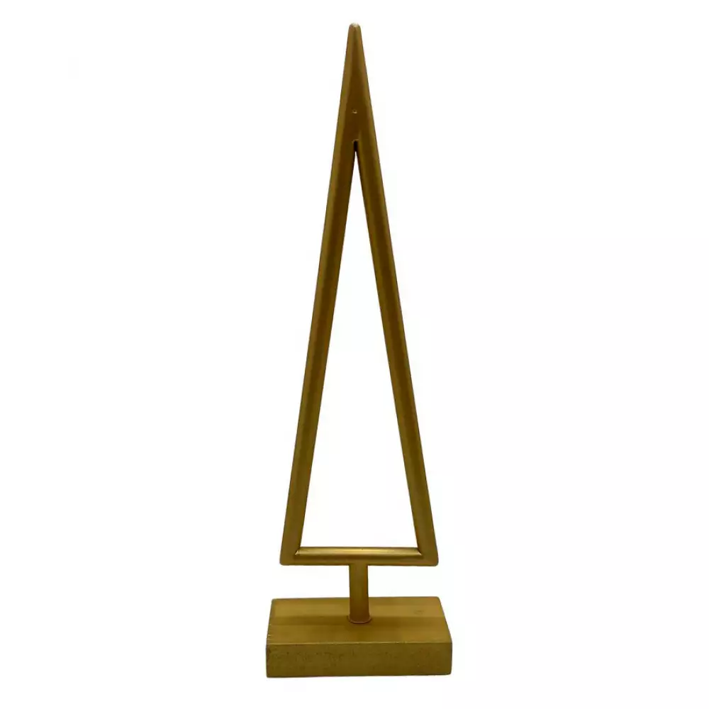 Fig Arbol Nav Dorado Deco 9.5X6X30.5Cm Santini 201-3900083 1