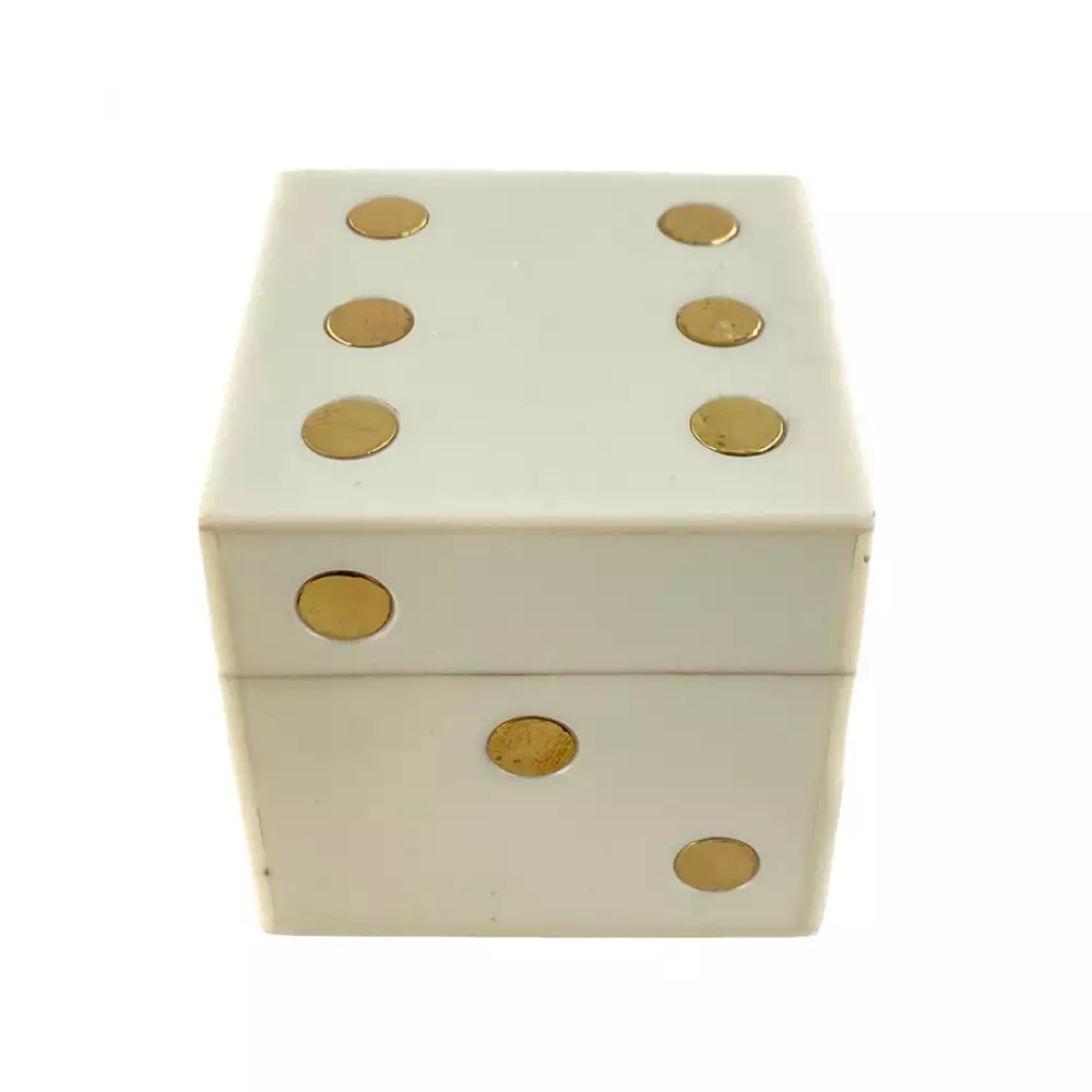 Figura Deco Concepts Dados Monocromia 2X2X2Cm Blanco Mdf 429-86