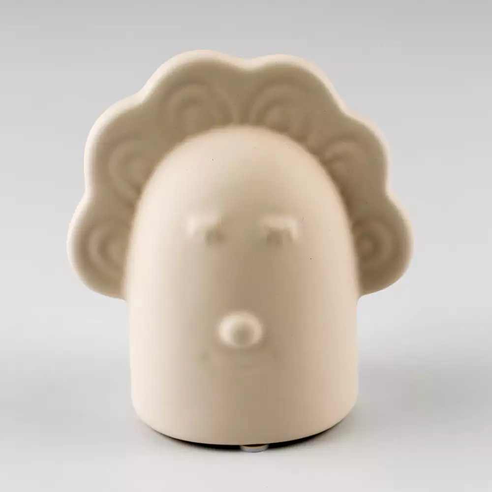 Figura deco concepts Rose Blush perso 5x29x6cm blanco poliresina