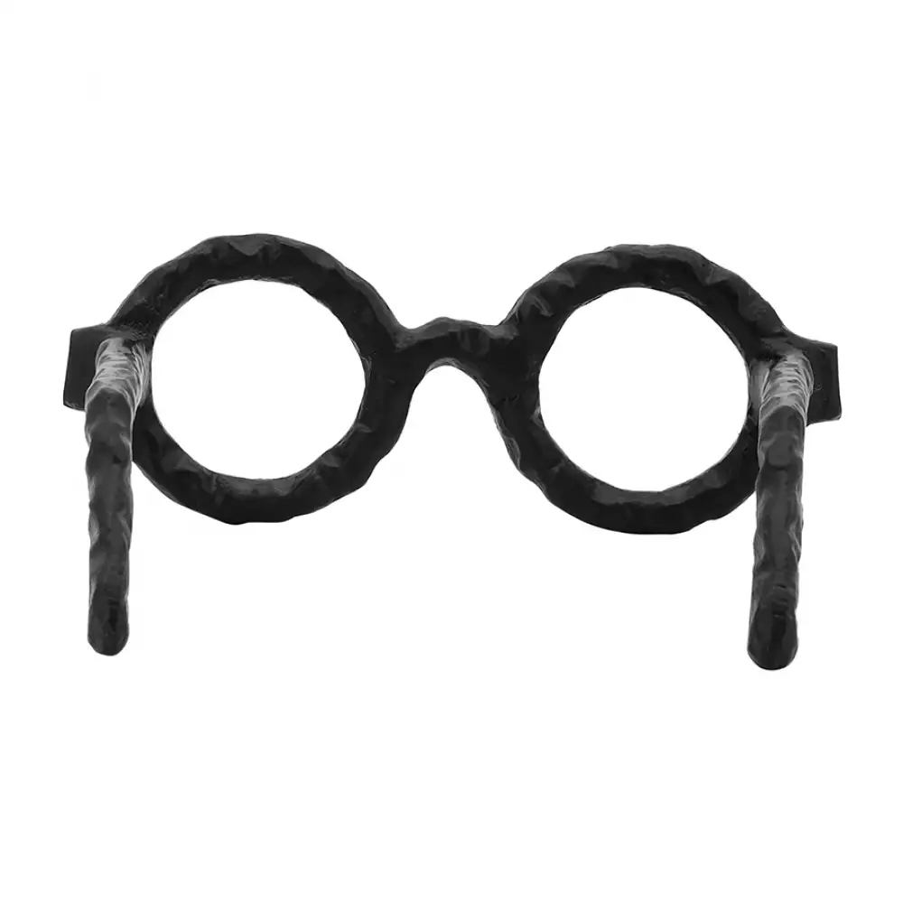 Figura decorativa con estilo de gafas negras