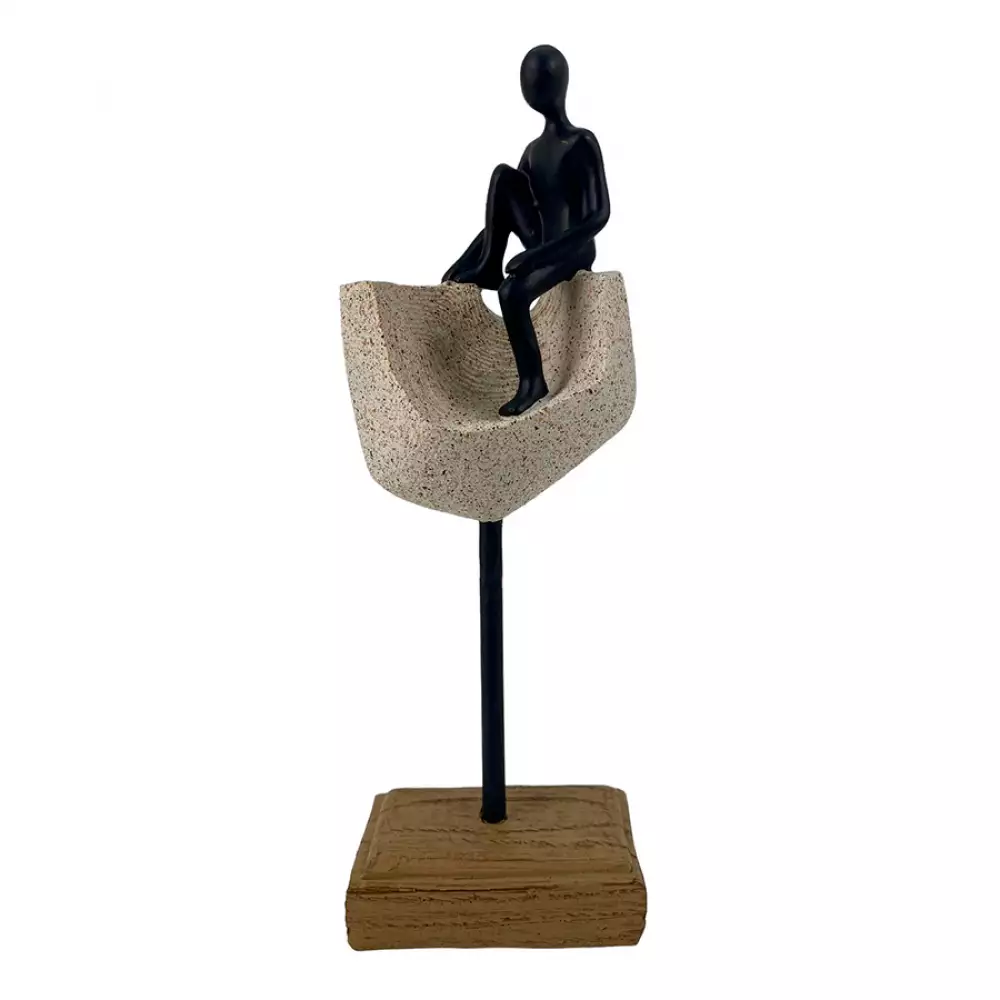 Figura Decorativa Concepts Persona Rose Blush 15X13X17Cm Dorado