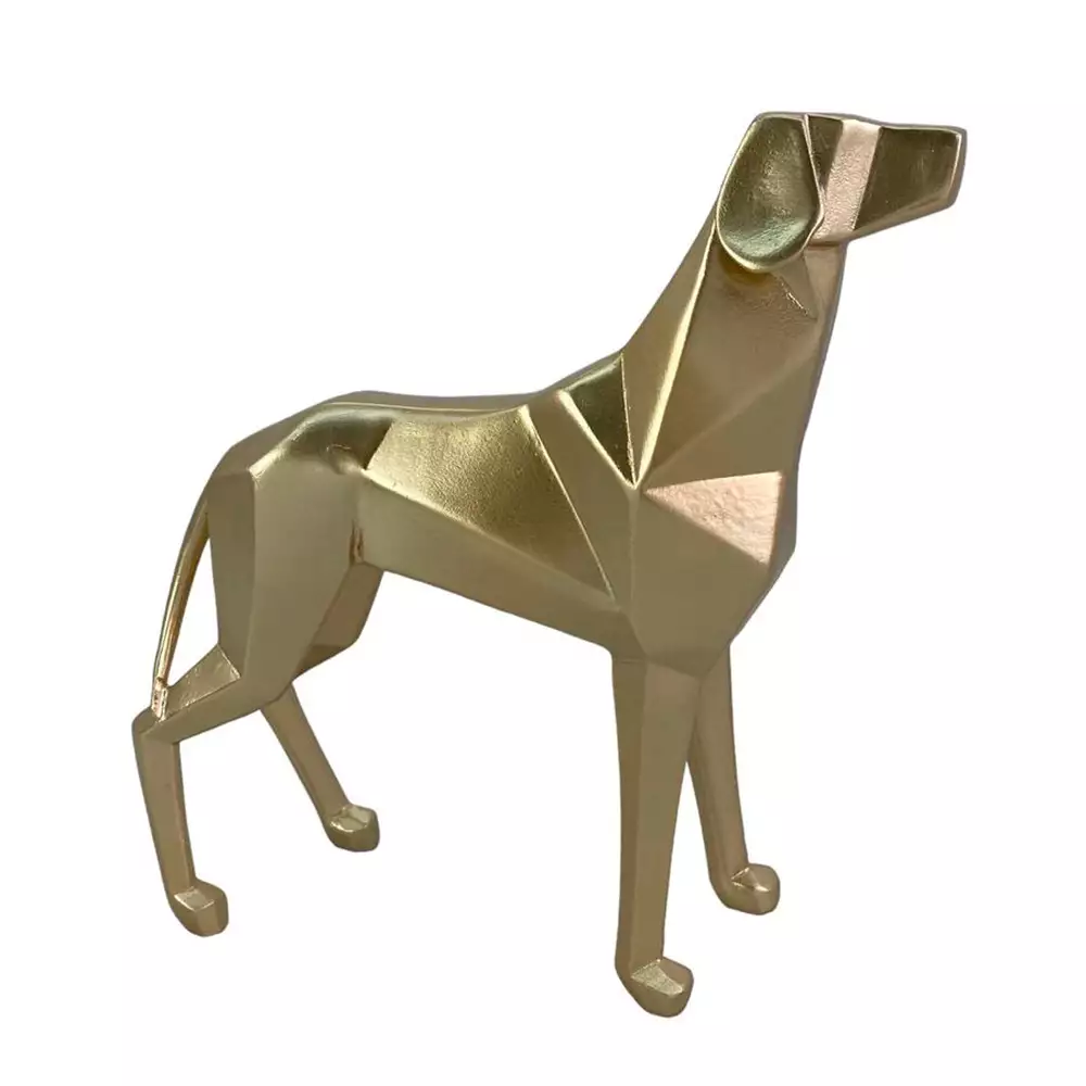 Figura Perro Concepts Savanna 6X20X20Cm Dorado Poliresina 437-611