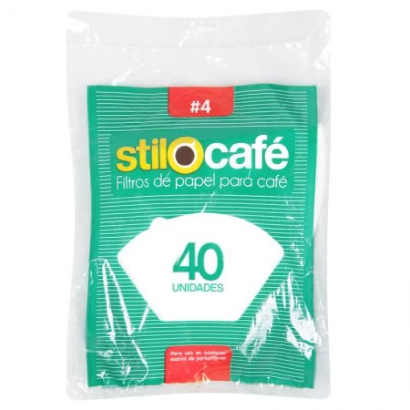Filtro De Papel Para Café Stilocafe  40 Unidades Blanco