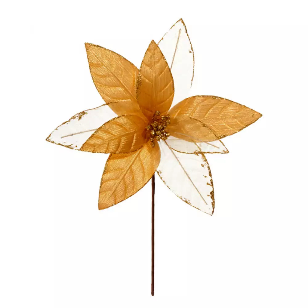 Flor Miro Christmas 32X30Cm Dorado