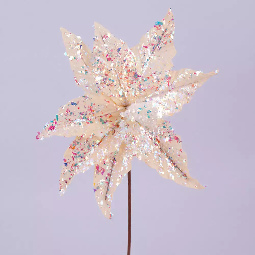 Flor Miro Christmas Poinsettia 30Cm Rosa Poliester 831-Amx001-