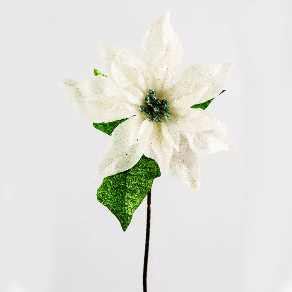 Flor nav poinsetia 73x22cm montefiori blanco xs1045032w