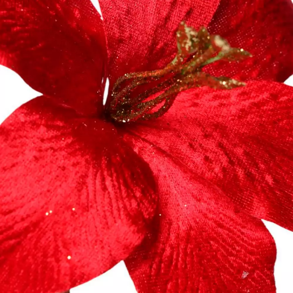 Flor Santini 18Cm Rojo Poliester 140-5201609