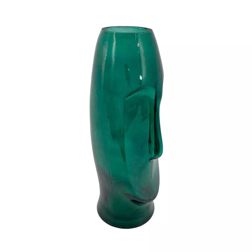 Florero Cabeza Concepts Savanna 11X31X11Cm Verde Vidrio 455-35