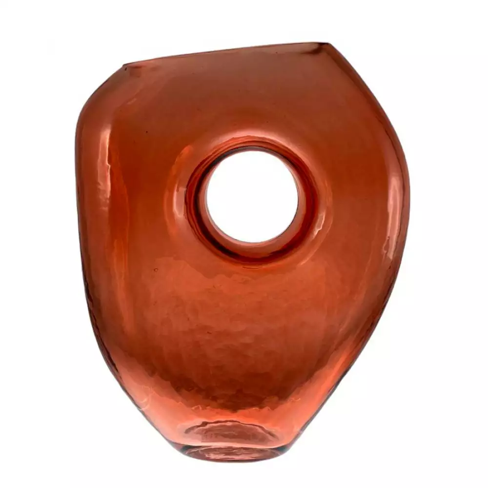 Florero concepts boho 57x29cm cafe 100% vidrio 411-484851