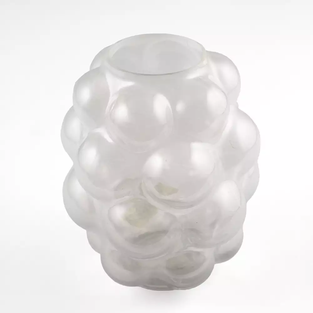 Florero concepts eclectic 16x20cm gris vidrio 411-484834