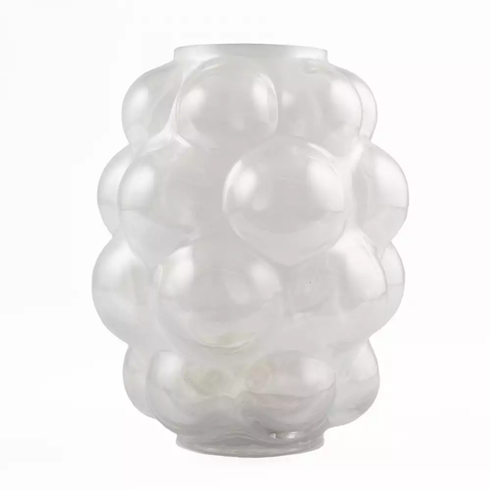 Florero concepts eclectic 16x20cm gris vidrio 411-484834