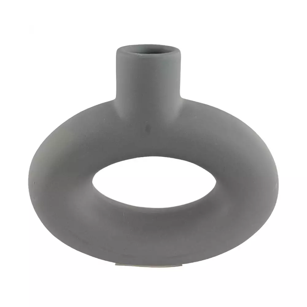 Florero concepts jade collection 13x13cm gris 100%