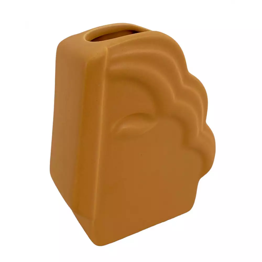 Florero concepts jade collection 14x16cm amarillo