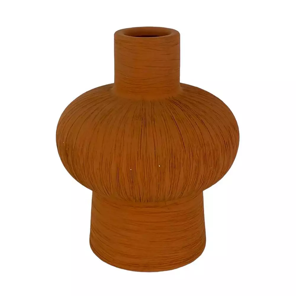Florero Concepts Savanna 13X16X13Cm Naranja Ceramica 442-292614