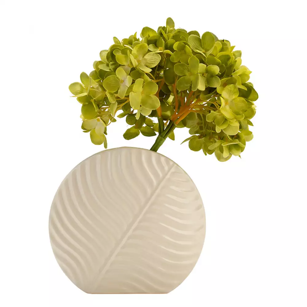 Florero Decorativo Modelo 17916-01 Diseño Botanico Redondo F23-1