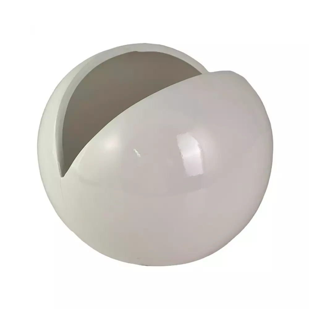 Florero Esfera Concepts Sweet Mocca 19X14X19Cm Blanco Ceramica