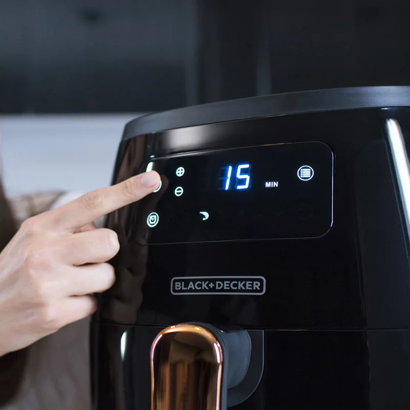 Freidora Aire B+D 5 Lt  Digital Negra Hfd5005B