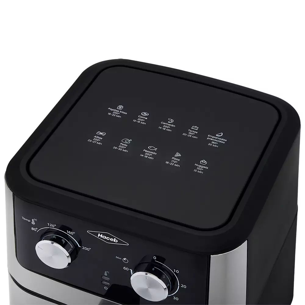 Freidora Aire Haceb Negro 6 Lt 1500 W 9003162