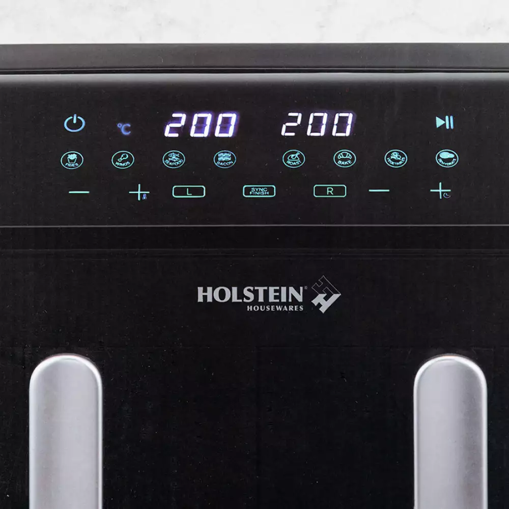 Freidora Aire Holstein Negro 9 Lt 1600 W Acero Inoxidable Hh-092