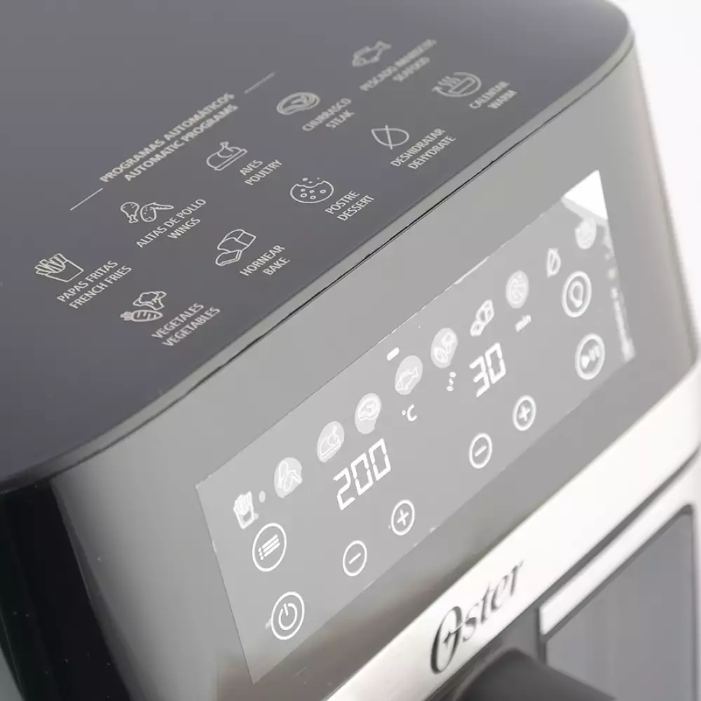 Freidora Digital Oster Diamond Negro 7.5 Lt 1600 W 2204933