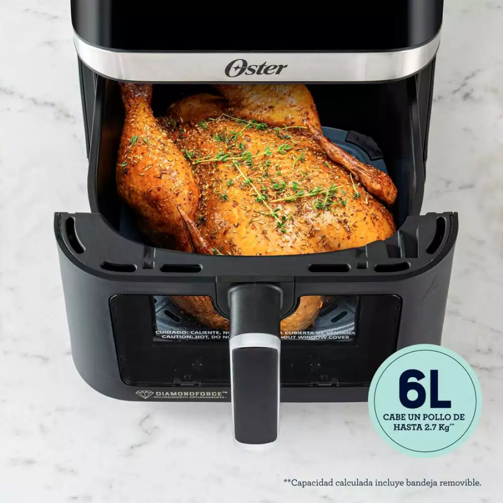 Freidora Digital Oster Negro 6 Lt 1700 W 2204924