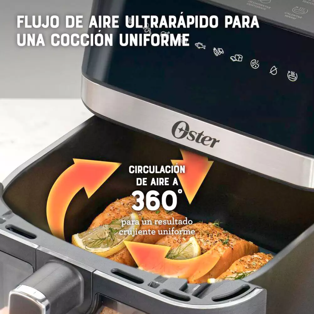 Freidora Digital Oster Negro 6 Lt 1700 W 2204924