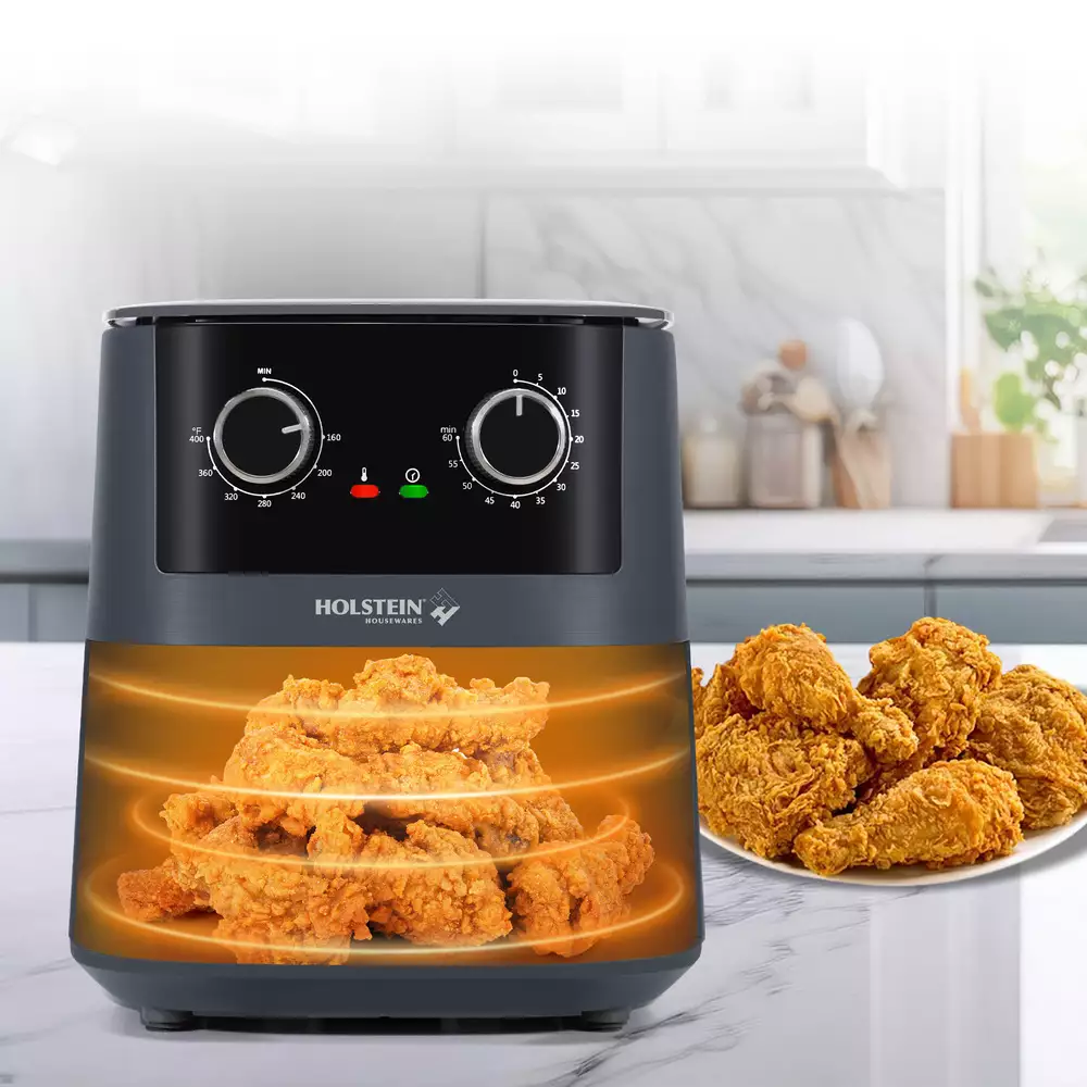 Freidora Holstein Negro 4 Lt 1400 W Hh-09114019Dg