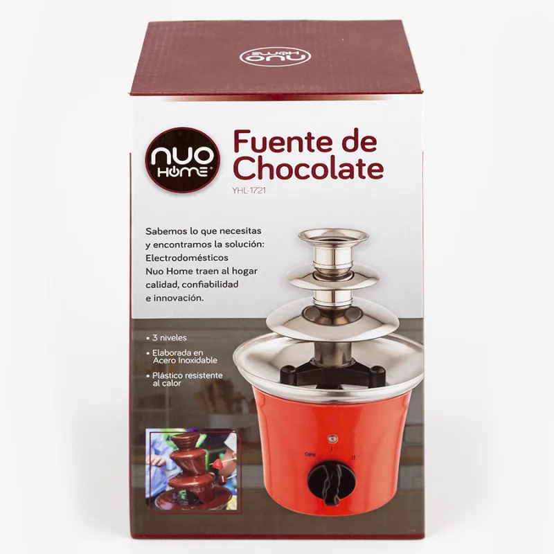 Fuente Chocolate Nuo Home Yhl-1721 3 Niveles Roja