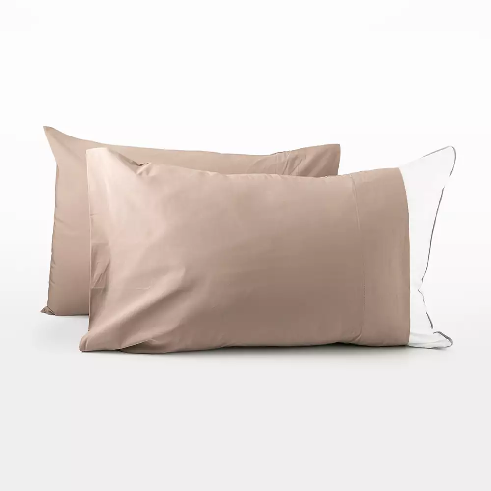 Fundas De Almohada Expressions 50X70Cm Cafe Algodon