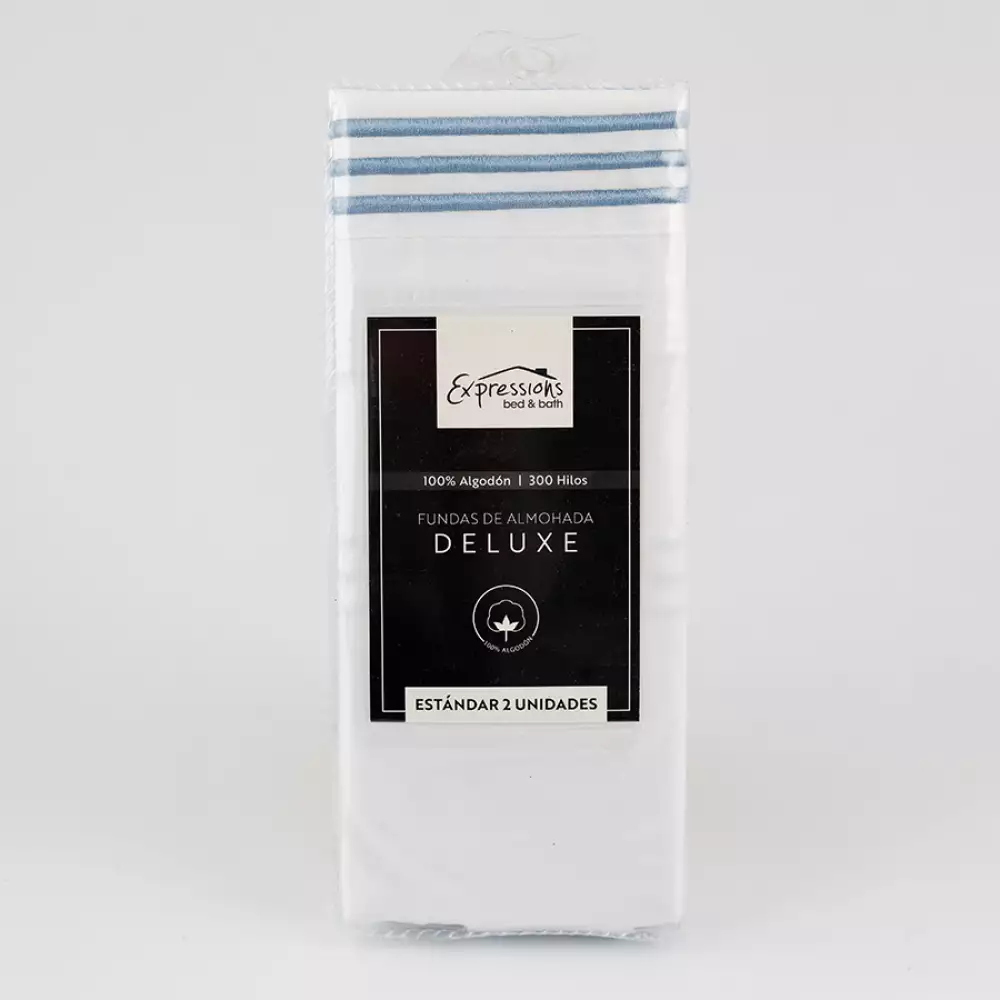 Fundas Expressions Pcs300Cbws Doble  70X50X1Cm  Doble  Blanco  1%