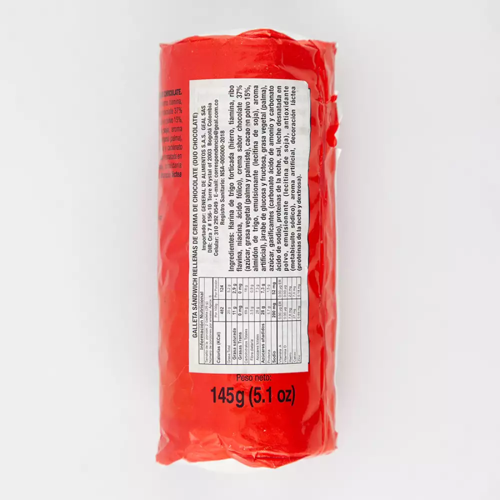 Galleta Gullon 145 Gr Chocolate