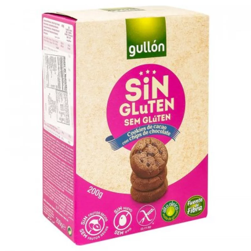 Galletas Gullon Con Chips 200 Gr Chocolate 8410376017342