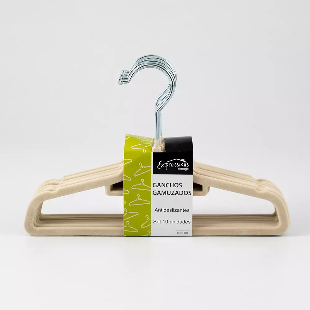 Gancho Expressions Gamuza 13X20Cm Caqui 10 Ud 16005-B10Kk
