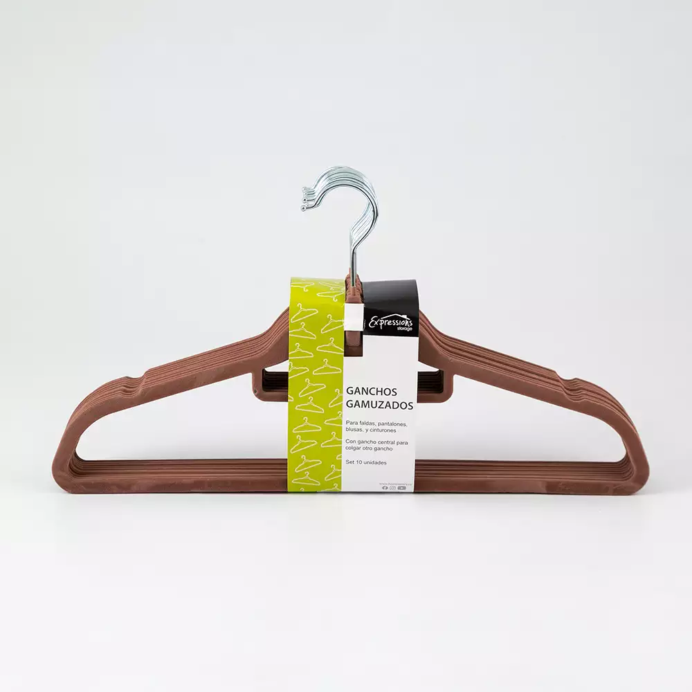 Gancho Expressions Gamuza 23X32Cm Cafe 10 Ud 16005-R10Cf