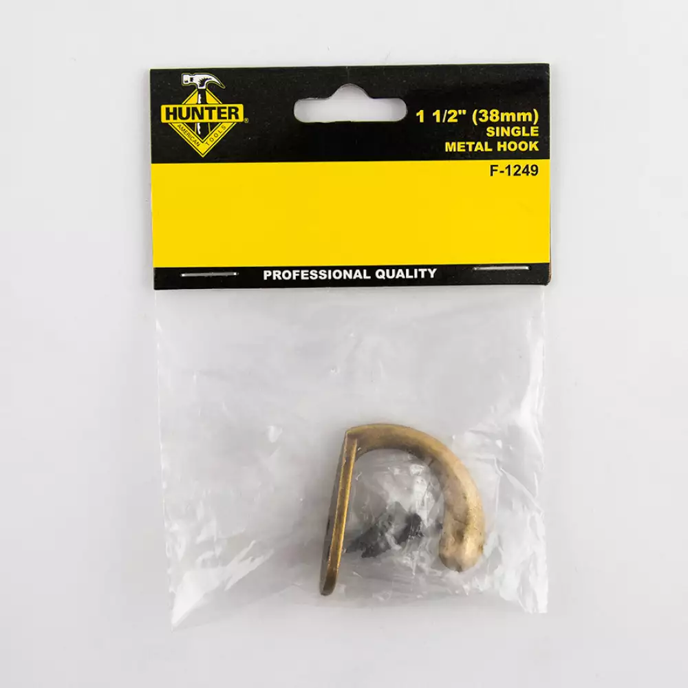 Gancho Hunter F-1249 Sencillo Para Colgar 1-1/2 Pulgadas 38Mm