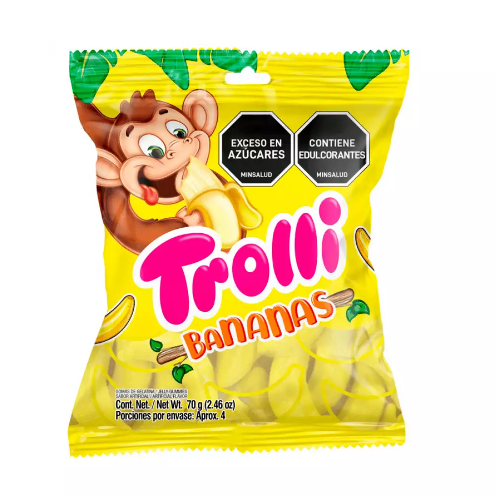 Gomas Trolli Bananas 70 Gr 07791