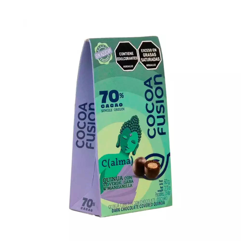 Gragea Cocoa Fusion Calma Quinua 70 Caca 60 Gr  Gragea0635