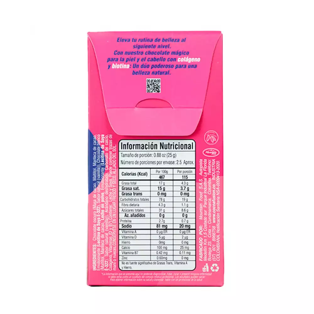 Gragea Cocoa Fusion Sky Skin 58 Caco 60 Gr Arandano Gragea0673