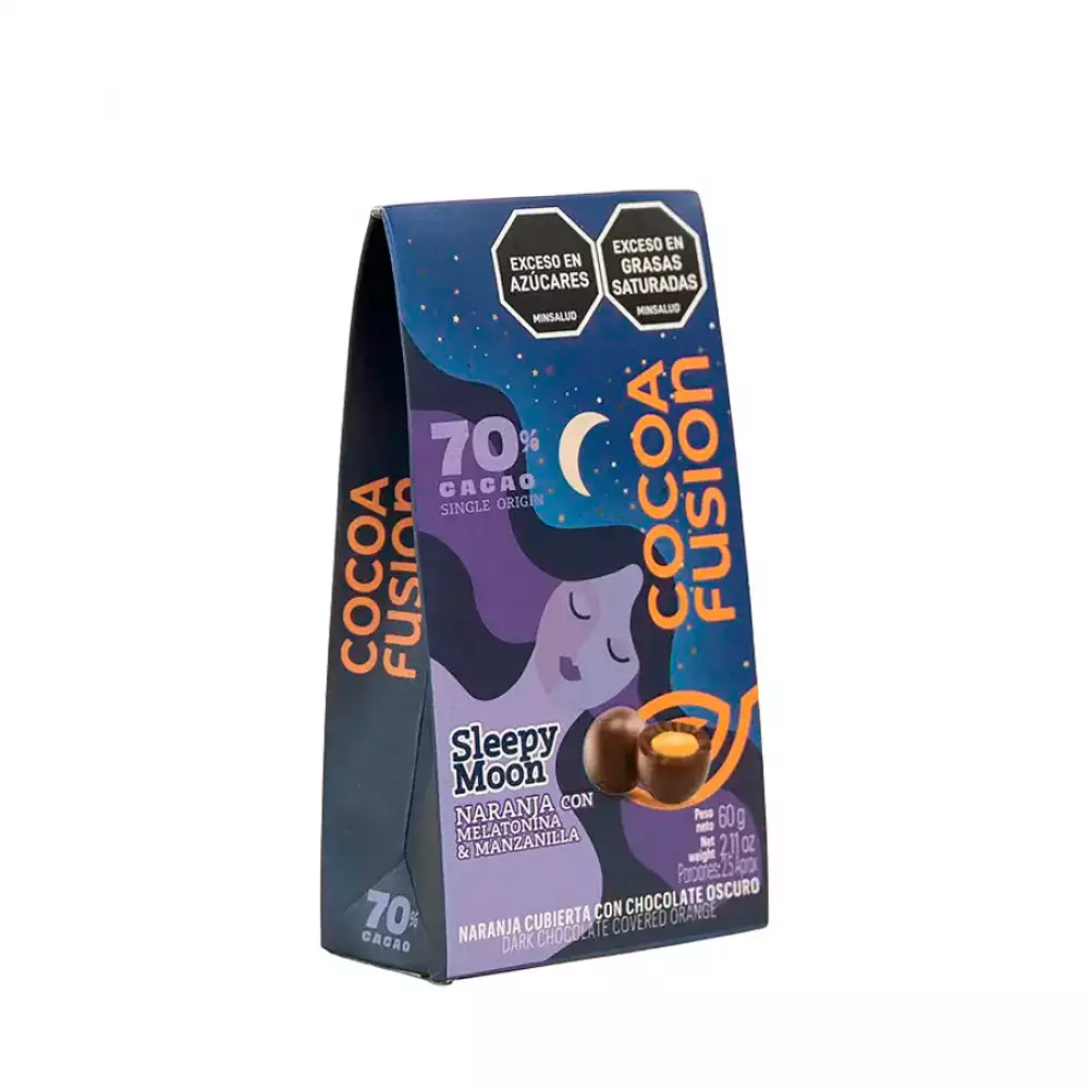 Gragea Cocoa Fusion Sleepy Moon 70 Cacao 60 Gr Naranja Gragea0680