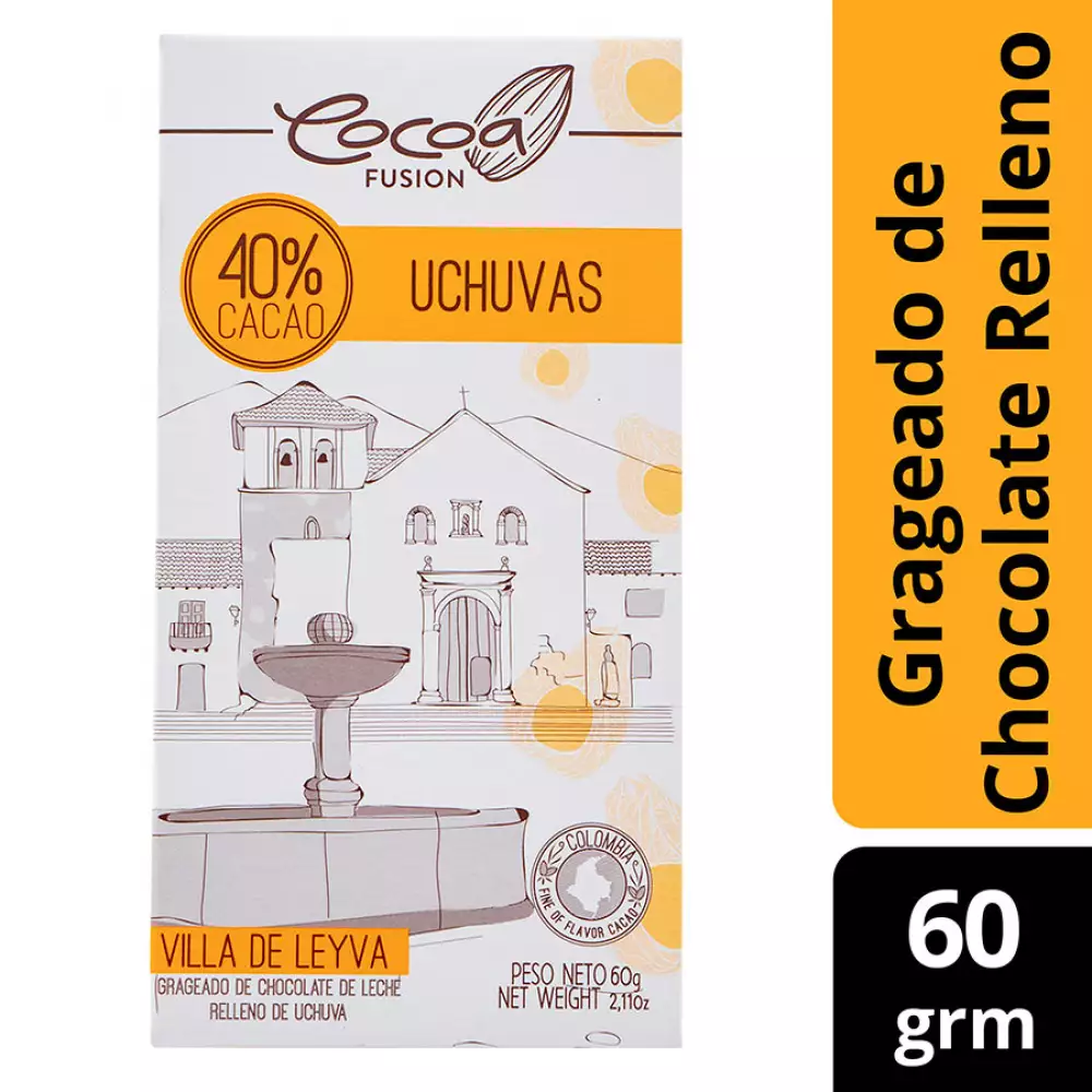 Grajeas Chocolate De Leche Y Uchuvas Orquídea Mountain Food 60G