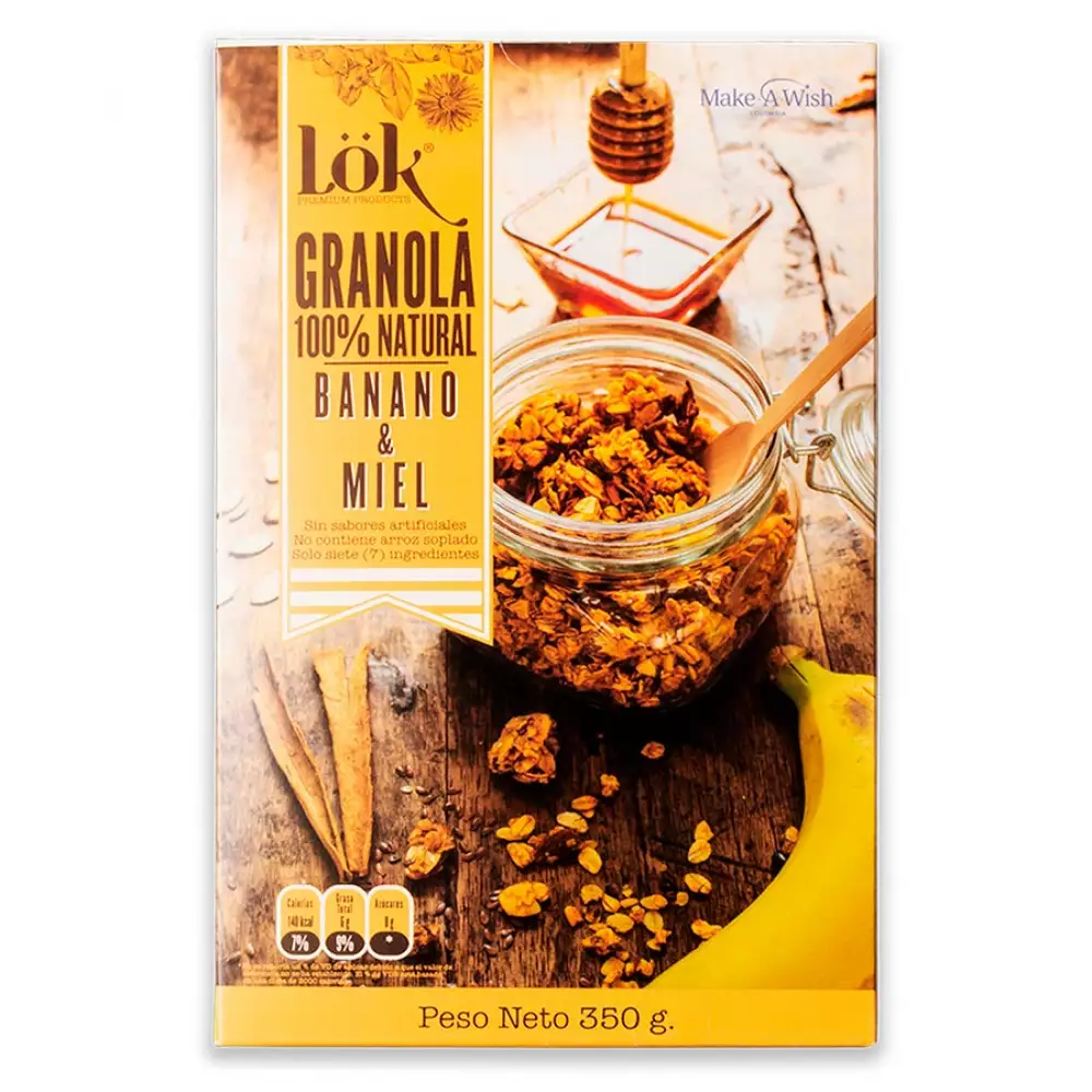 Granola Lok Nibs Cacao Banano 350 Gr 56223