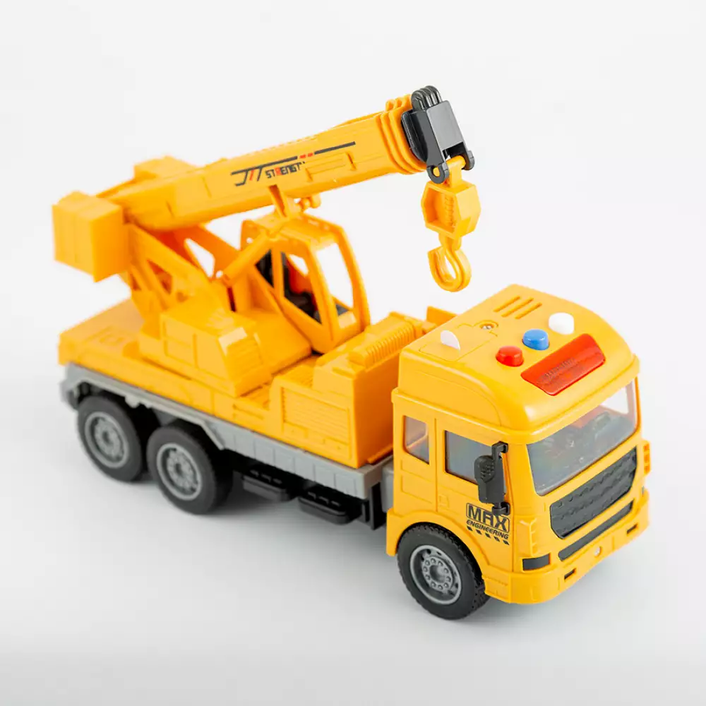 Grua Maypa Con Luz Y Sonido 26X10Cm Amarillo Plastico