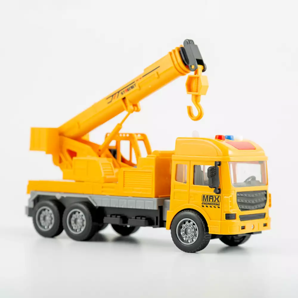 Grua Maypa Con Luz Y Sonido 26X10Cm Amarillo Plastico