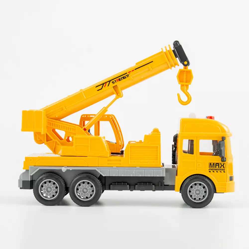 Grua Maypa Con Luz Y Sonido 26X10Cm Amarillo Plastico