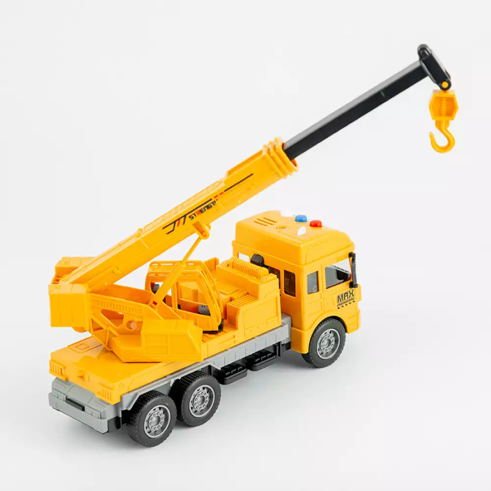 Grua Maypa Con Luz Y Sonido 26X10Cm Amarillo Plastico
