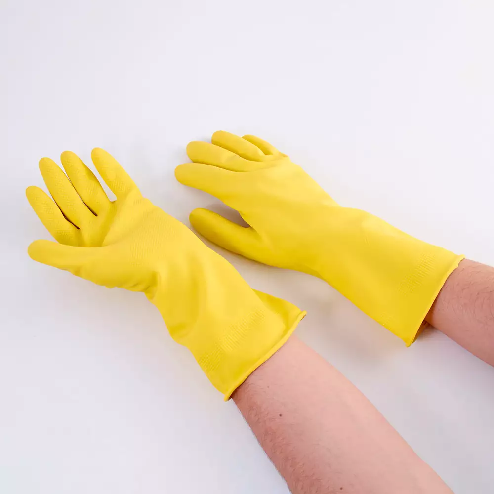 Guantes Visionario Domesticos L Amarillo Latex Gdopro90