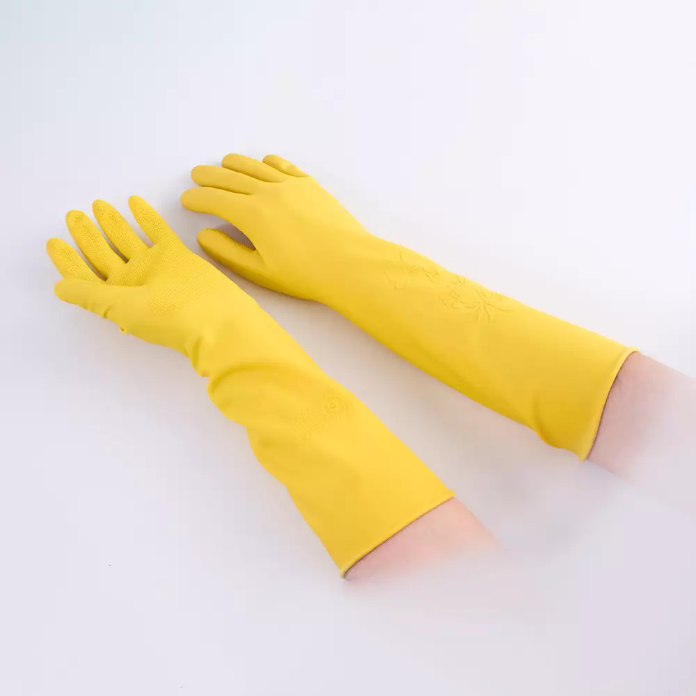Guantes Visionario Extra Largo L Amarillo Latex Gdexfa0L