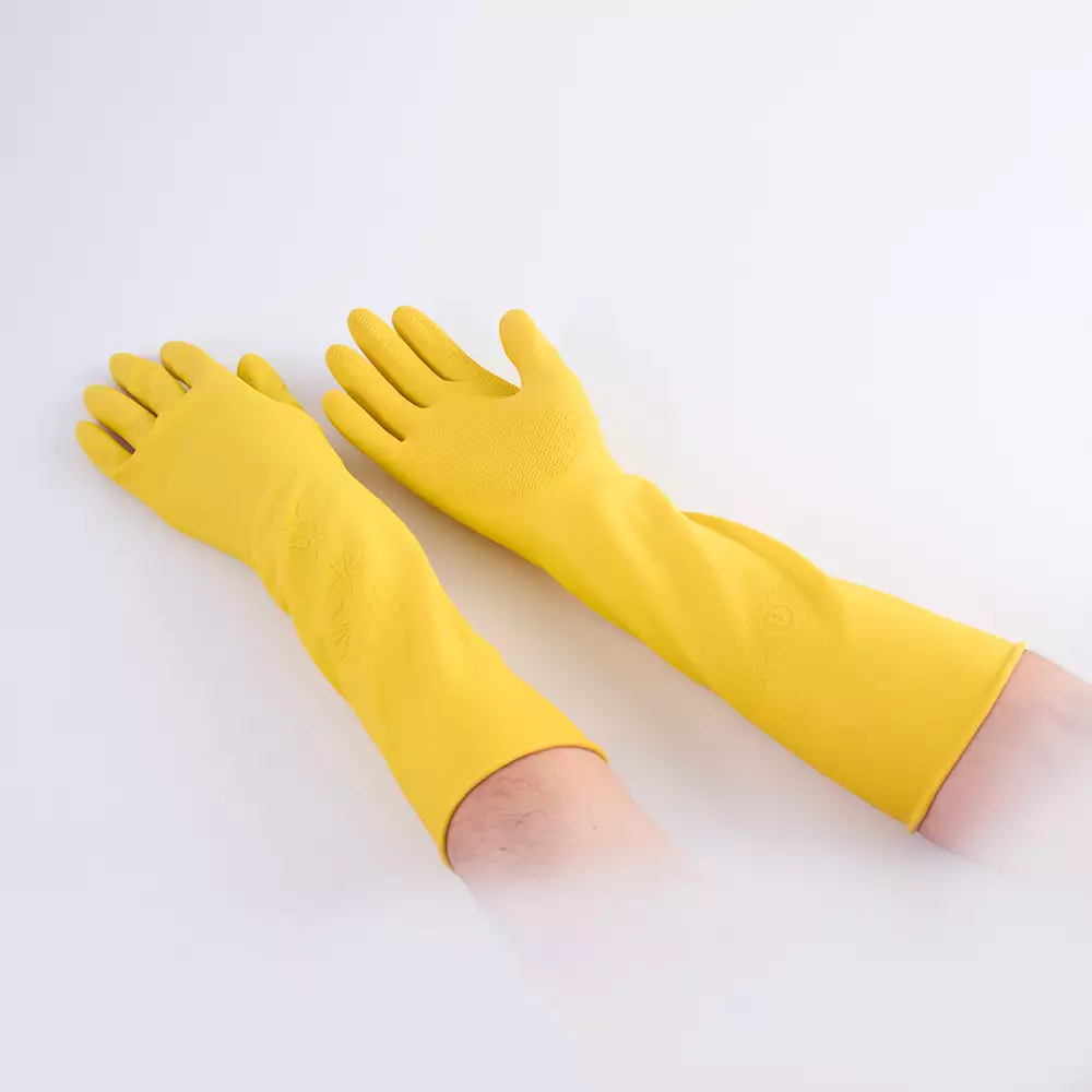 Guantes Visionario Extra Largo M Amarillo Latex Gdexfa0M