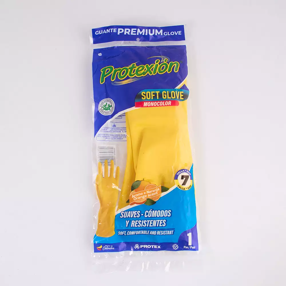 Guantes Visionario Soft Glove S Amarillo Latex Gdsg1870